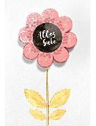 Doppelkarte Black & Gold / Alles Gute