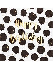 Doppelkarte Black & Gold