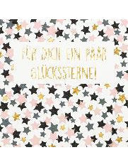 Doppelkarte Black & Gold