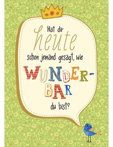 Postkarte. Papelino / Weisheiten/Sprüche / Hoch
