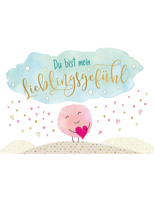 Postkarte. Papelino / Weisheiten/Sprüche / Du bist mein Lieblingsgefühl / Quer