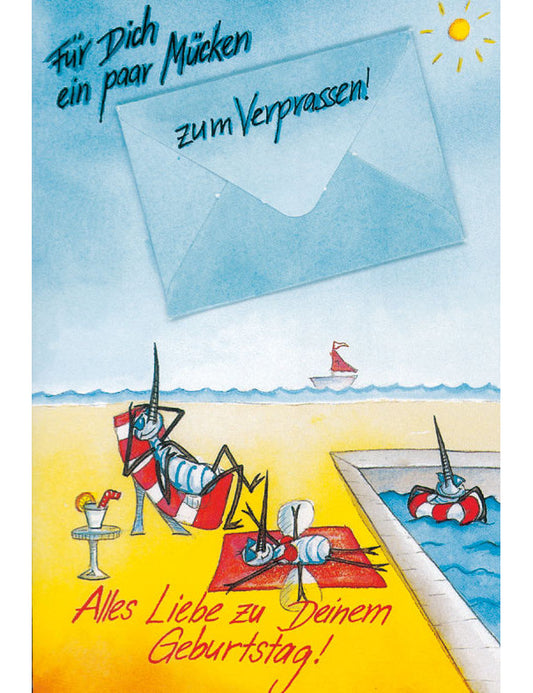 DK Geb Collage Geldkarte "Muecke