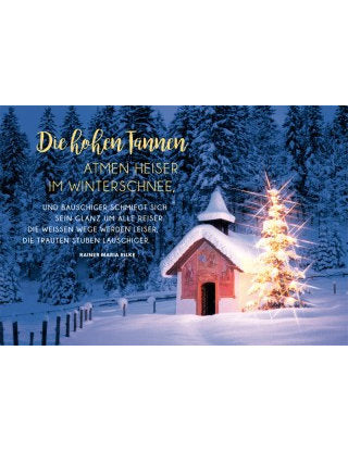 Doppelkarte Lichtblicke X-mas quer