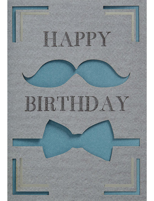 Doppelkarte / Happy Birthday / hoch