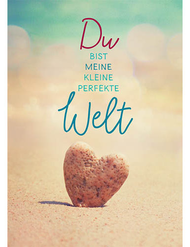 Postkarte. Kultura / Liebe/Für Dich / Hoch