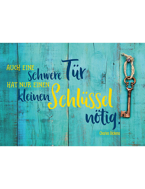 Postkarte. Kultura / Weisheiten/Sprüche / Quer
