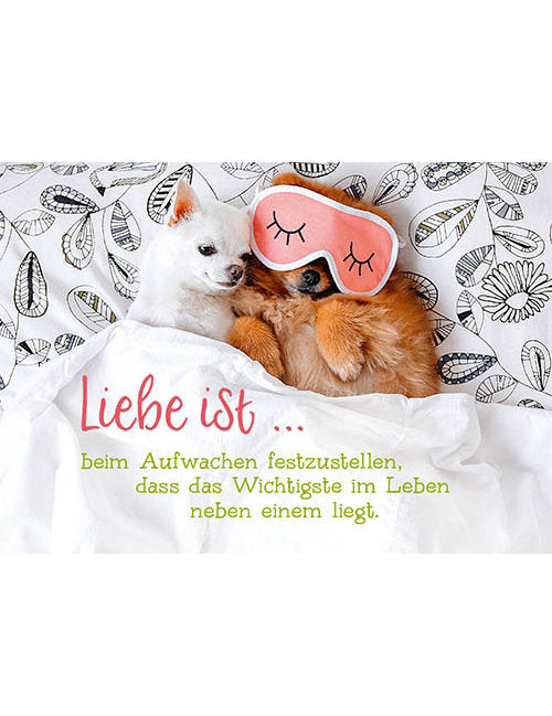Postkarte. Kultura / Liebe/Für Dich / Quer