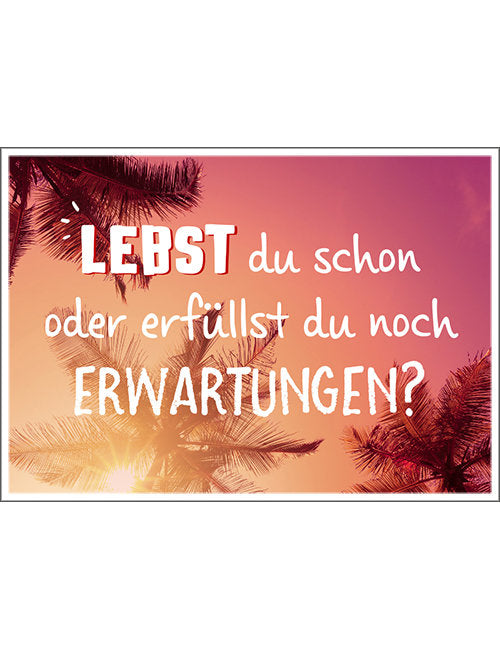 Postkarte. Kultura / Weisheiten/Sprüche / Quer