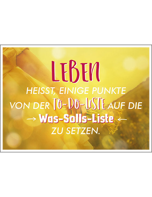 Postkarte. Kultura / Weisheiten/Sprüche / Quer