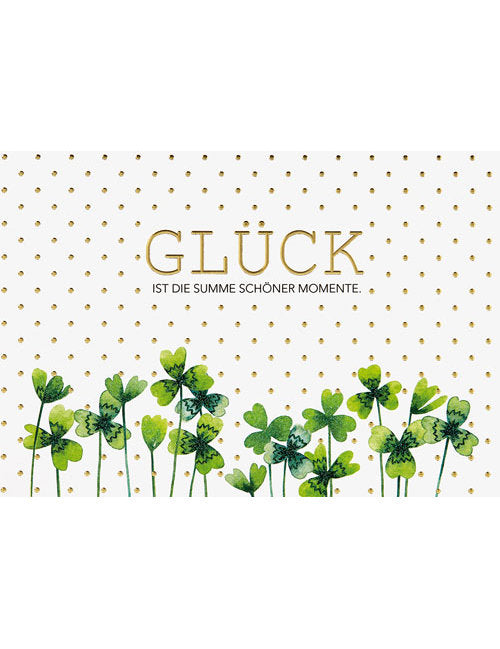 Doppelkarte Lifestyle Glück