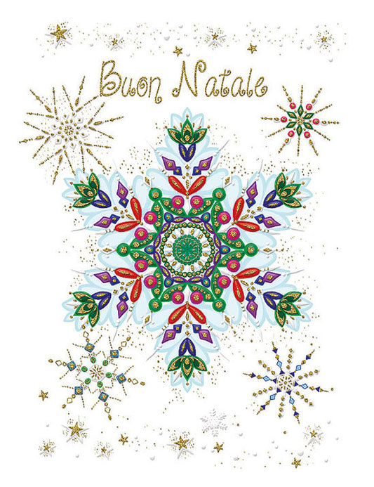 Biglietto Buon Natale C/rilievo E Foil