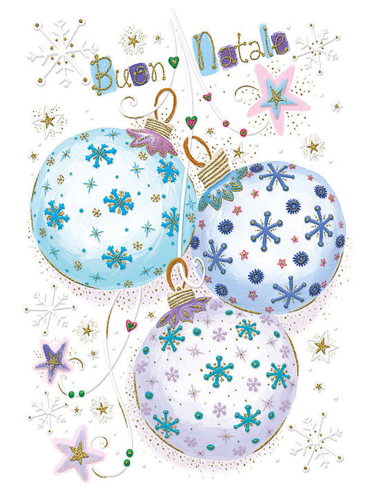 Biglietto Buon Natale C/rilievo E Foil