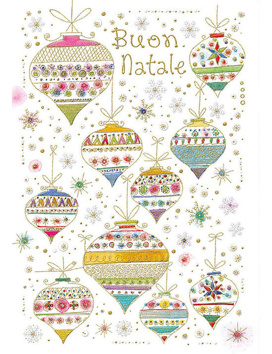 Biglietto Buon Natale C/rilievo E Foil