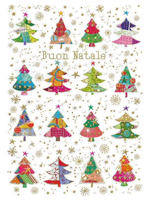 Biglietto Buon Natale C/rilievo E Foil