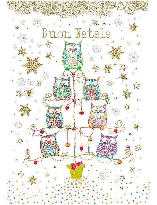 Biglietto Buon Natale C/rilievo E Foil