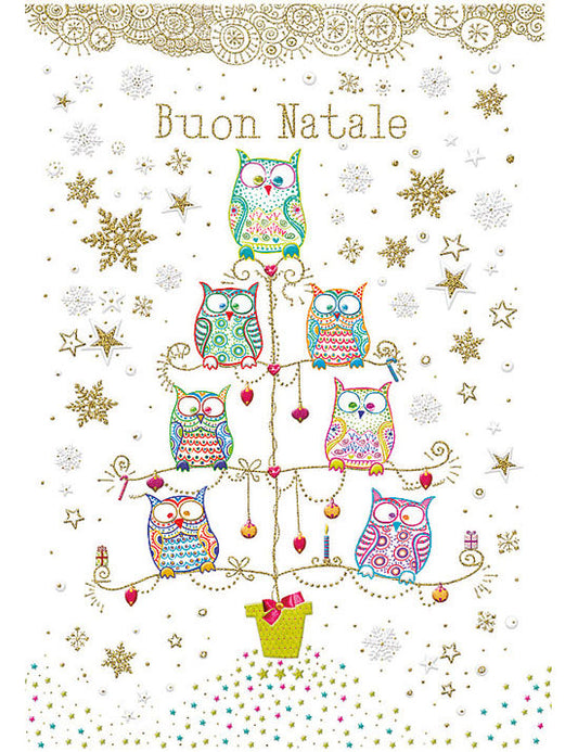 Biglietto Buon Natale C/rilievo E Foil