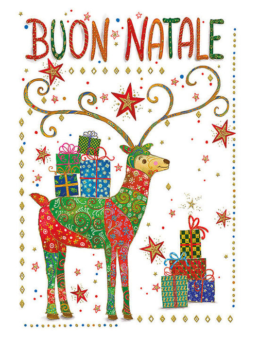 Biglietto Buon Natale C/rilievo E Foil