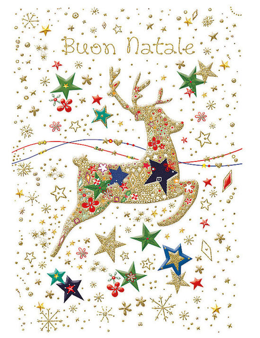 Biglietto Buon Natale C/rilievo E Foil