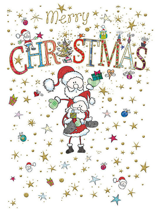 Biglietto Buon Natale C/rilievo E Foil