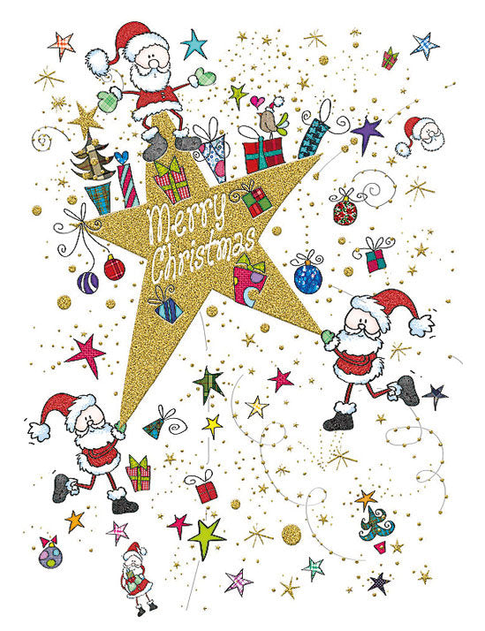 Biglietto Buon Natale C/rilievo E Foil