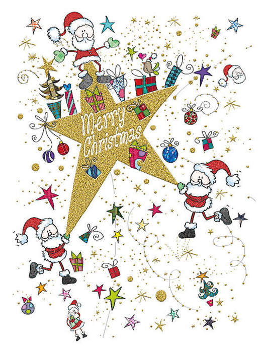 Biglietto Buon Natale C/rilievo E Foil