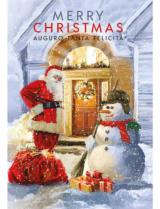 Biglietto Buon Natale C/glitter