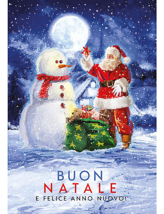 Biglietto Buon Natale C/glitter