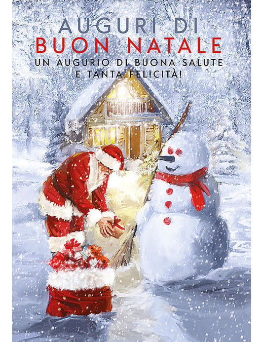 Biglietto Buon Natale C/glitter