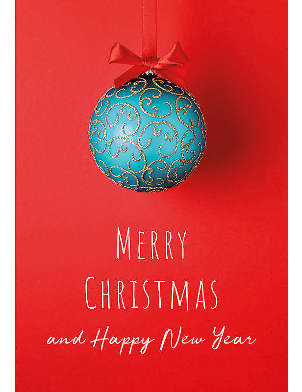 Biglietto Buon Natale C/glitter