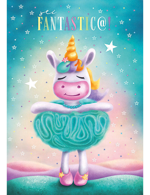 Biglietto Compleanno Animaletti Design C/glitter