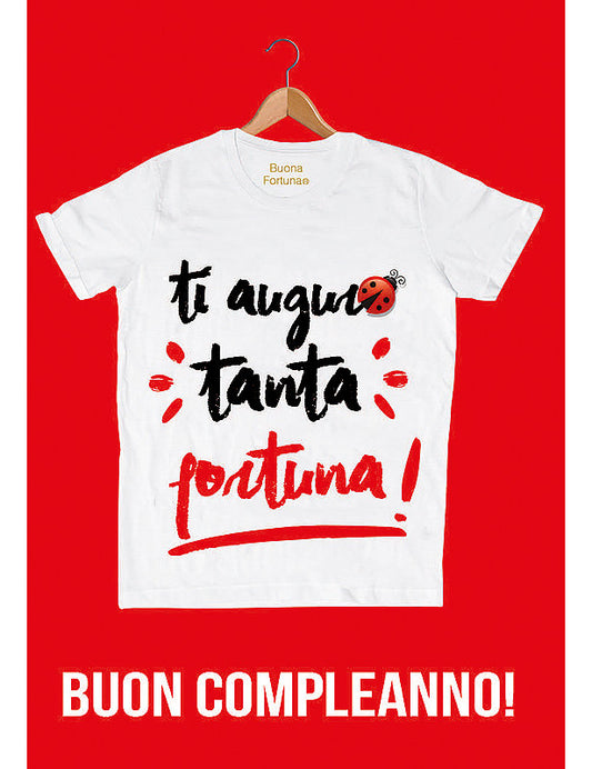 Biglietto Fortuna C/fustella E Glitter