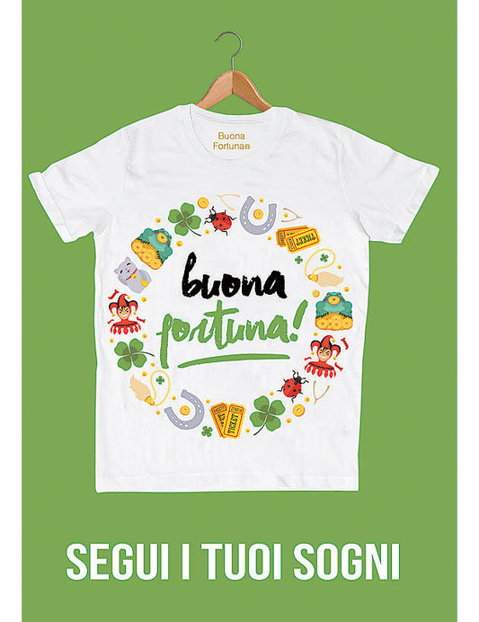 Biglietto Fortuna C/fustella E Glitter