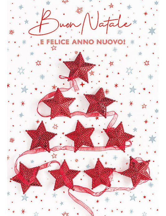 Biglietto Natale Fotografico C/foil E Glitter