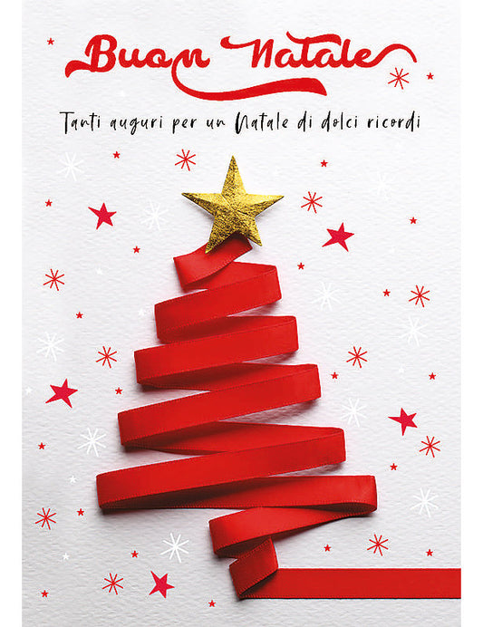 Biglietto Natale Fotografico C/foil E Glitter