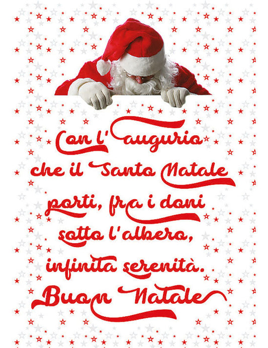 Biglietto Natale Fotografico C/foil E Glitter