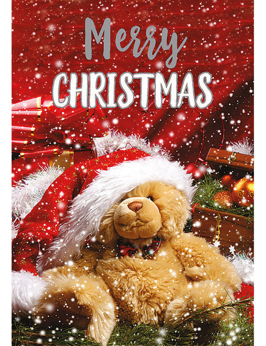 Biglietto Natale Fotografico C/foil E Glitter