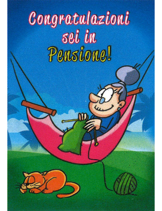 Biglietto Humor Pensione