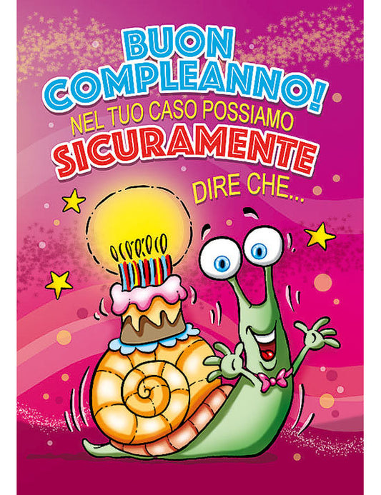 Biglietto Auguri Humor C/glitter