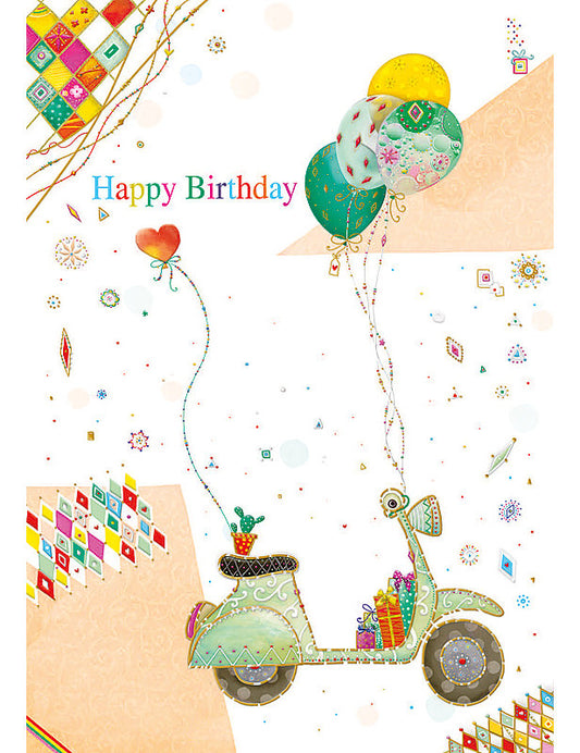 Biglietto Compleanno Party C/rilievo E Foil