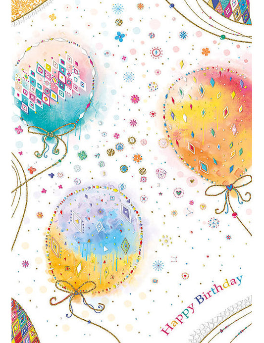Biglietto Compleanno Party C/rilievo E Foil