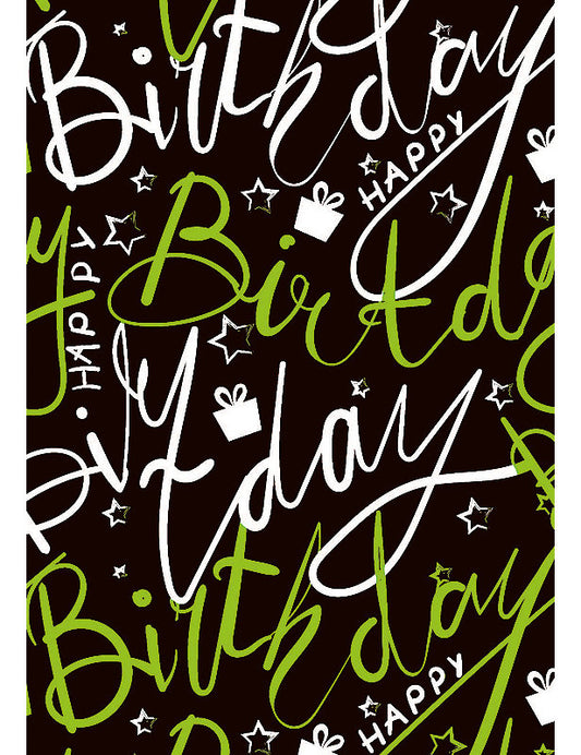 Doppelkarte / Happy Birthday / hoch