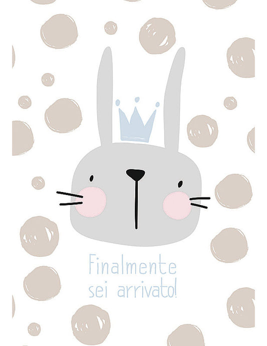 Biglietto Nascita Design C/foil