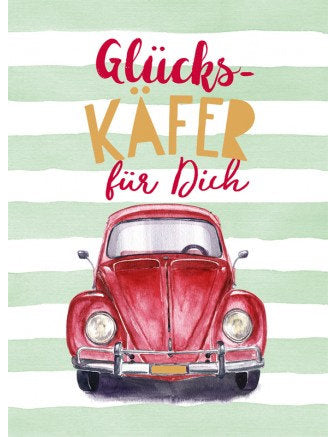 Postkarte Goldrichtig hoch