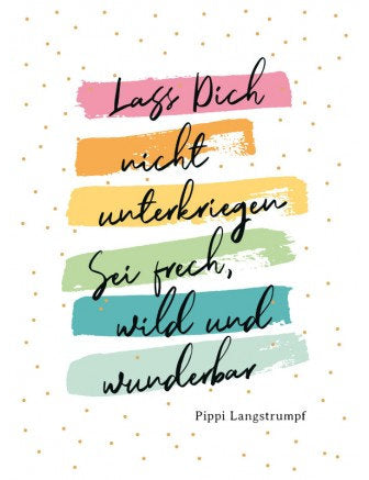 Postkarte Fabelhaft hoch