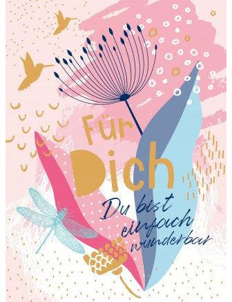 Postkarte Fabelhaft hoch