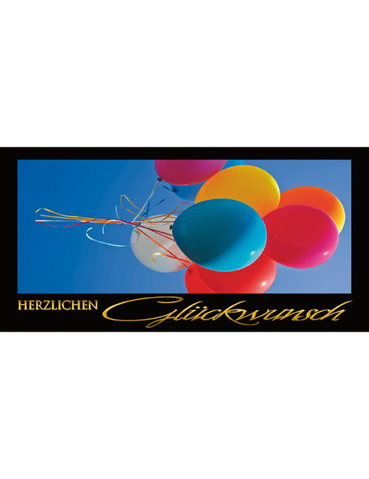 Herzlichen Glückwunsch: Luftballone
