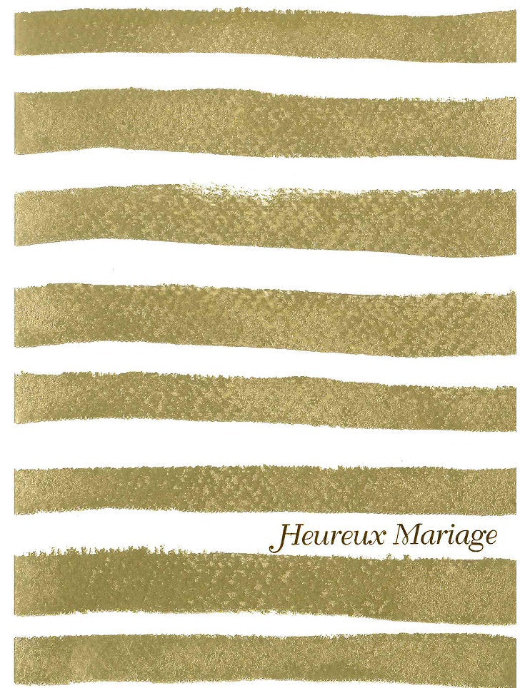 Doppelkarte. Heureux Mariage