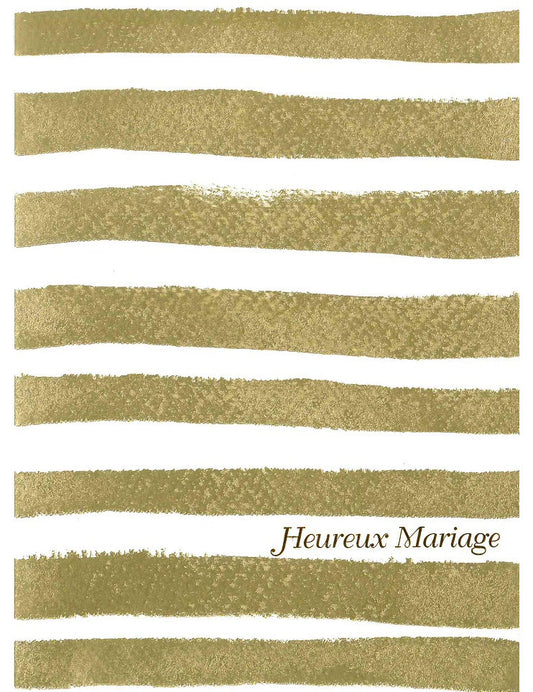 Doppelkarte. Heureux Mariage