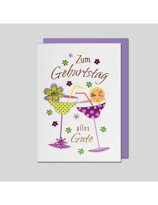 Doppelkarte. Gratulatione by Alessia Geburtstag