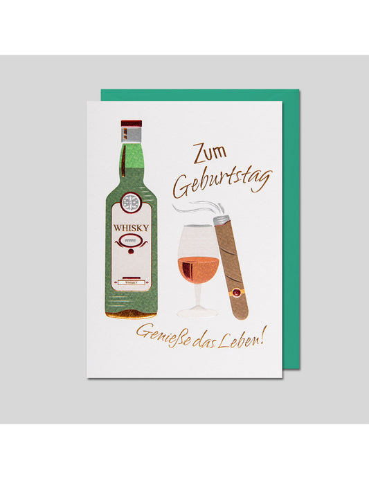 Doppelkarte. Gratulatione by Alessia Geburtstag